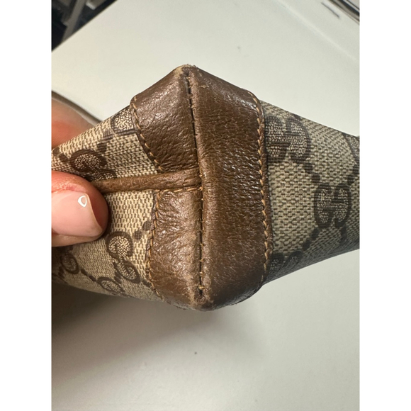 Gucci Monogram Shoulder Bag Brown/Gold One Size - Picture 5 of 10